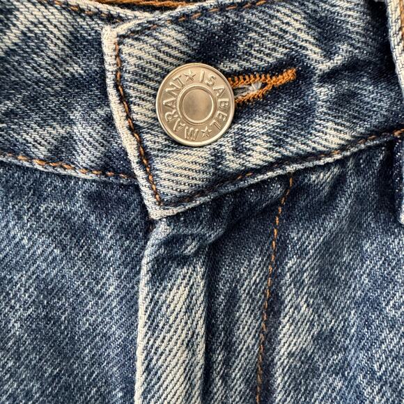 Isabel Marant Étoile Corsysr High Rise‎ Slim Straight Jeans Blue FR 36 - Picture 10 of 14